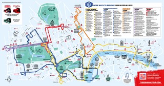 Mapa de onibus turistico e hop on hop off bus tour de The Original Tour